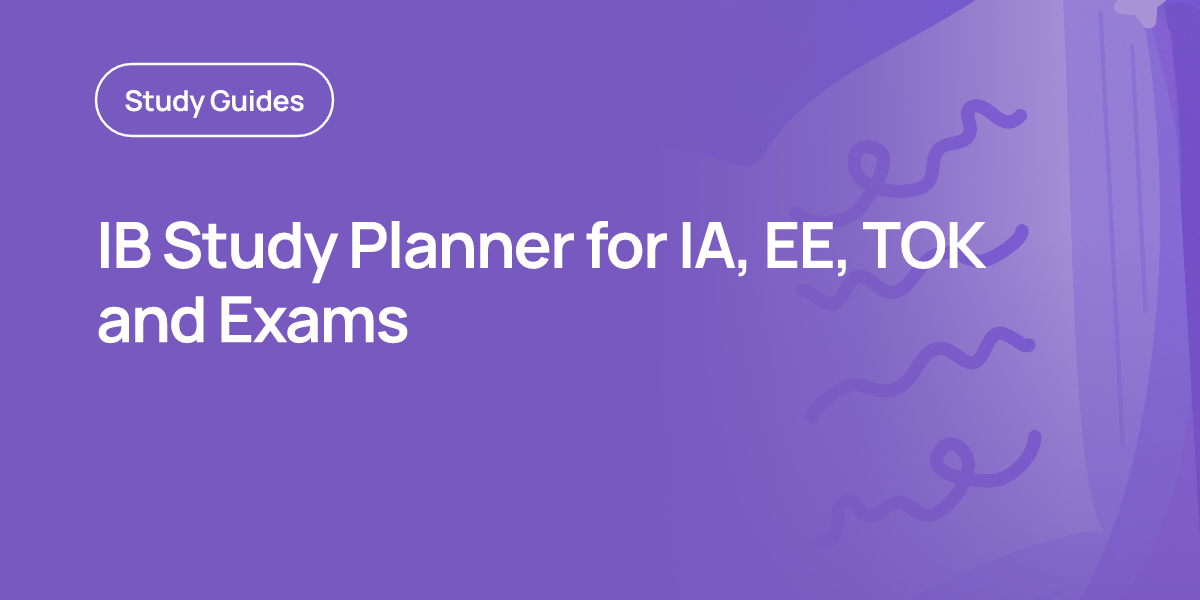 IB Study Planner for IA, EE, TOK and Exams