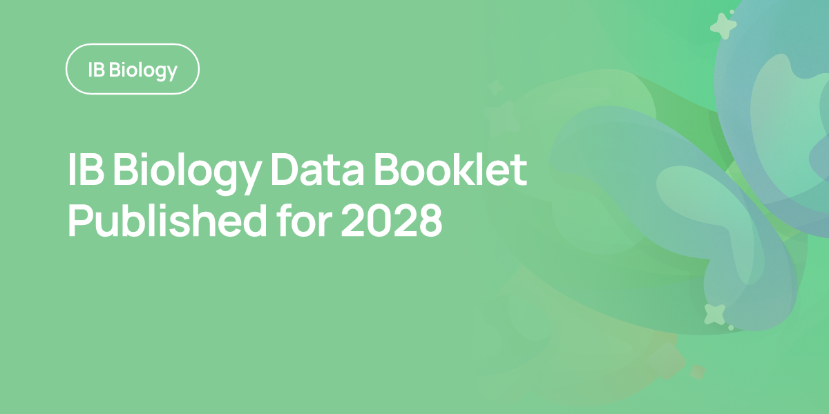 IB Biology Data Booklet Published for 2028