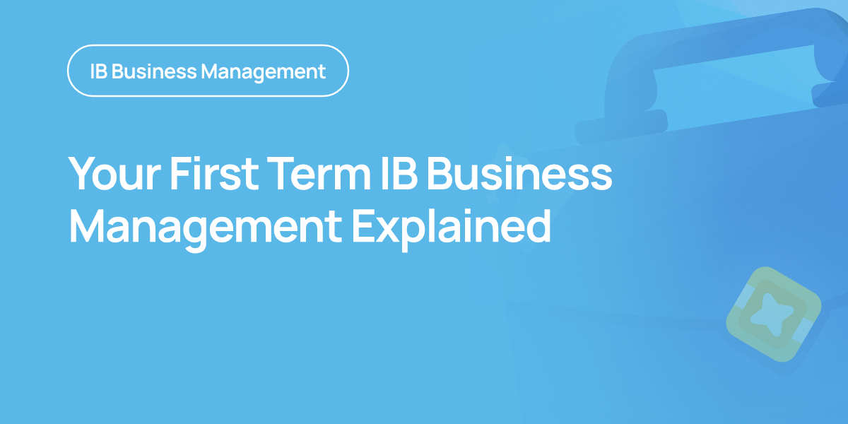 Your First Term IB Business Management Explained
