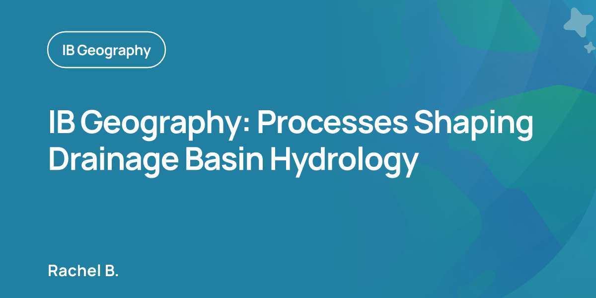 IB Geography: Processes Shaping Drainage Basin Hydrology