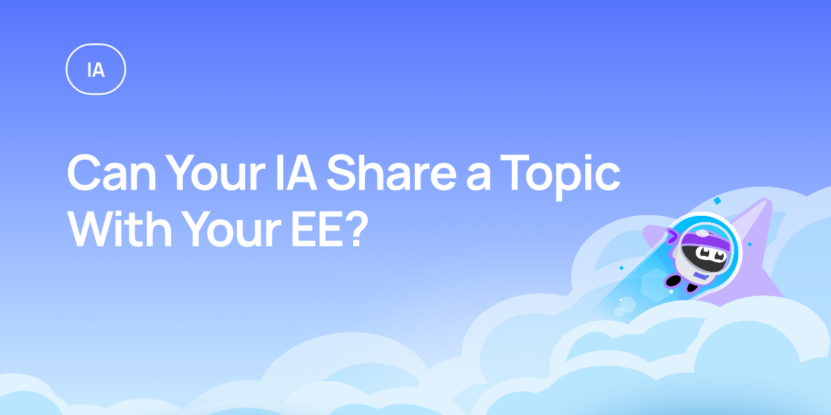 Can Your IA Share a Topic With Your EE?
