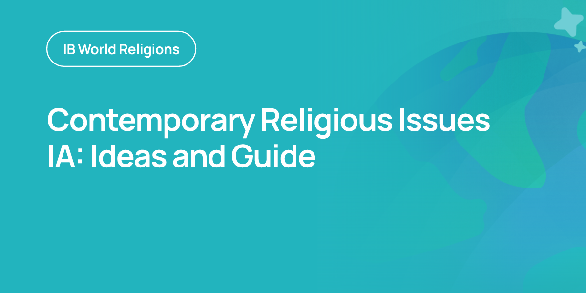 Contemporary Religious Issues IA: Ideas and Guide