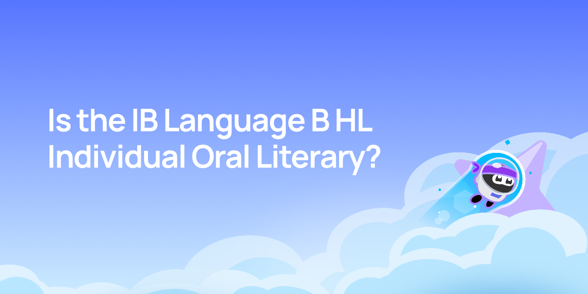 Is the IB Language B HL Individual Oral Literary?