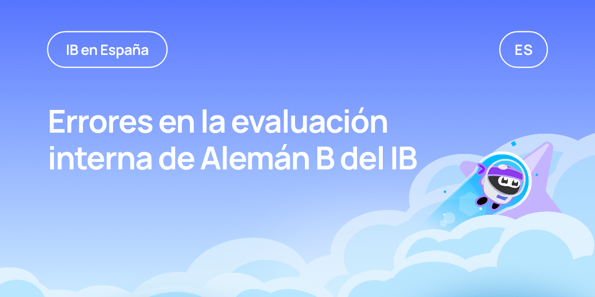 Errores en la evaluación interna de Alemán B del IB