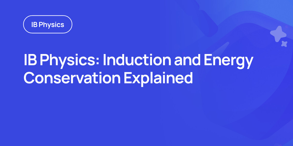 IB Physics: Induction and Energy Conservation Explained