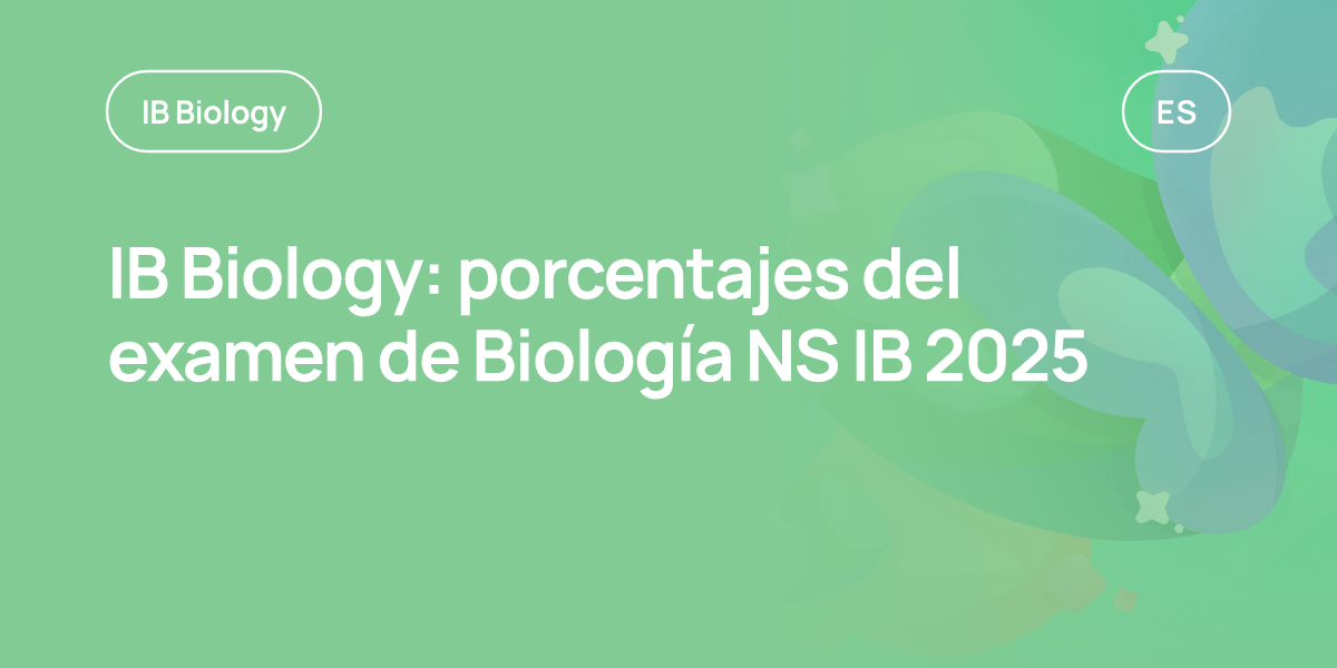 IB Biology: porcentajes del examen de Biología NS IB 2025