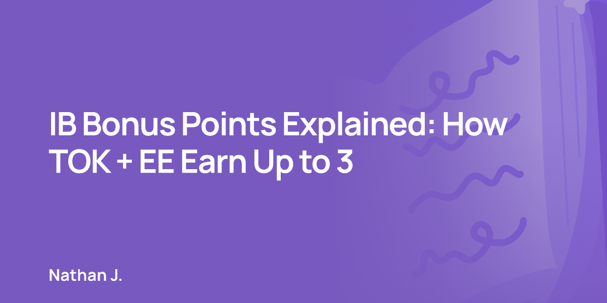 IB Bonus Points Explained: How TOK + EE Earn Up to 3
