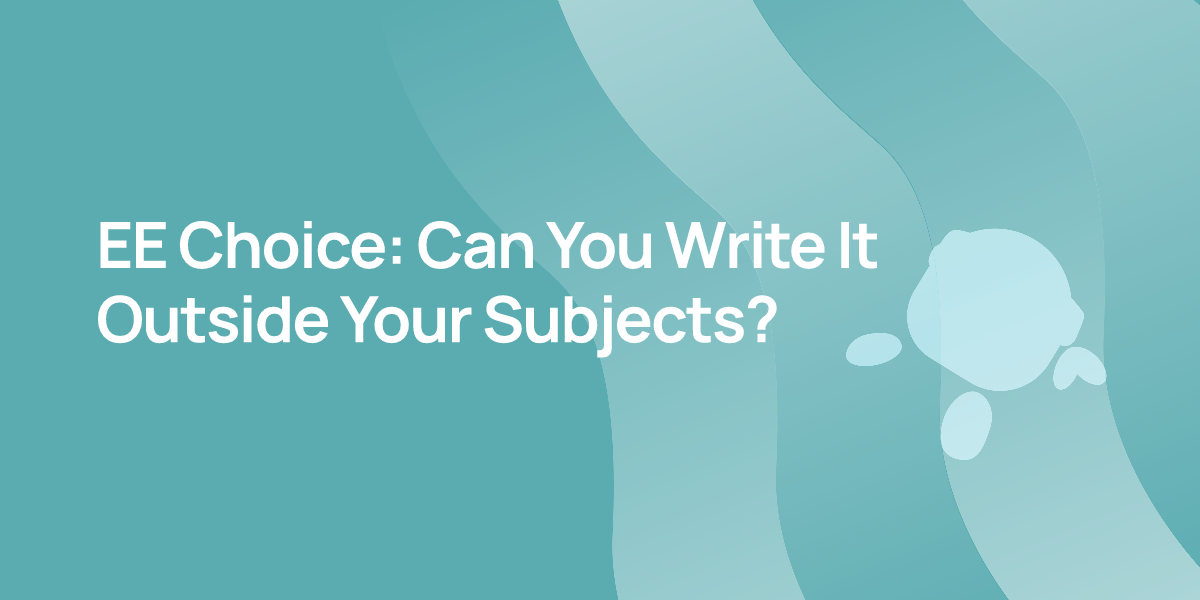 EE Choice: Can You Write It Outside Your Subjects?