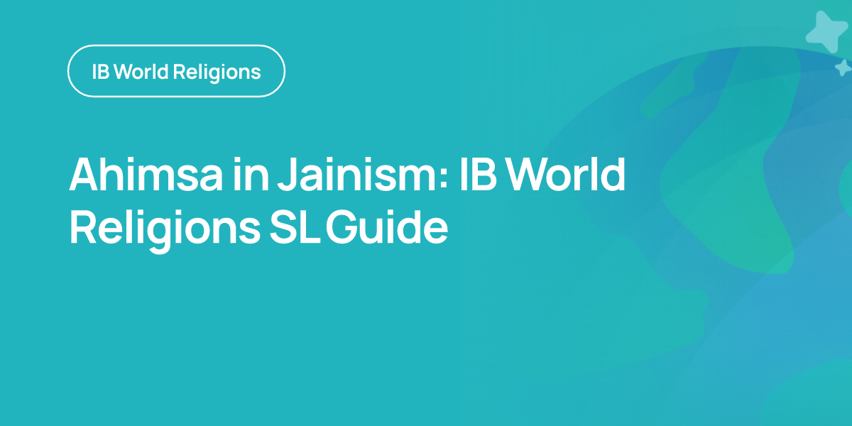 Ahimsa in Jainism: IB World Religions SL Guide