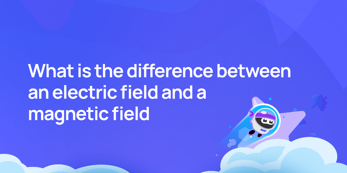 What is the difference between an electric field and a magnetic field