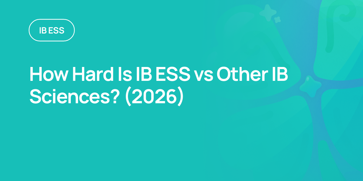 How Hard Is IB ESS vs Other IB Sciences? (2026)