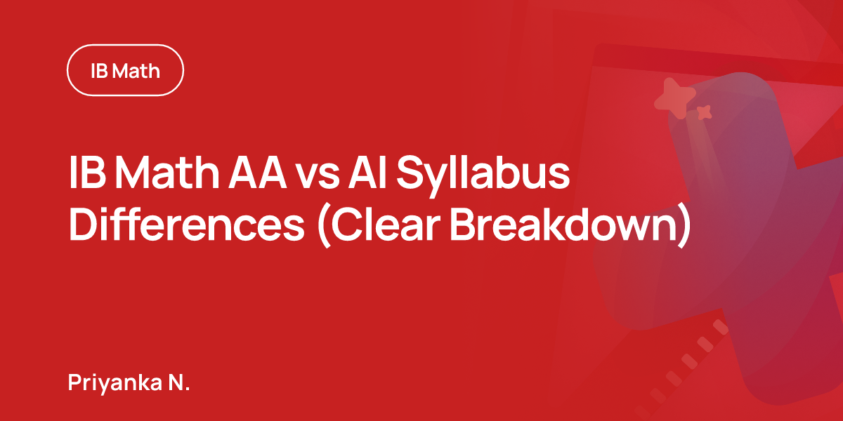 IB Math AA vs AI Syllabus Differences (Clear Breakdown)
