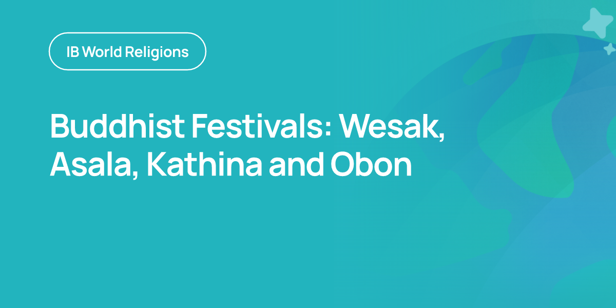 Buddhist Festivals: Wesak, Asala, Kathina and Obon