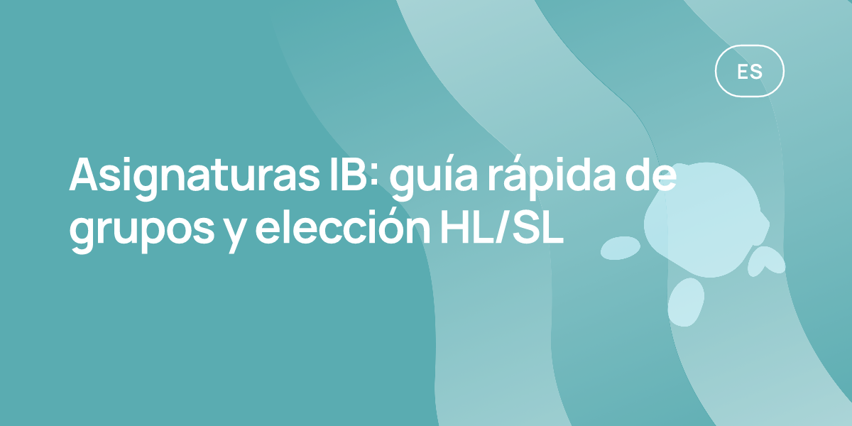 Asignaturas IB: guía rápida de grupos y elección HL/SL