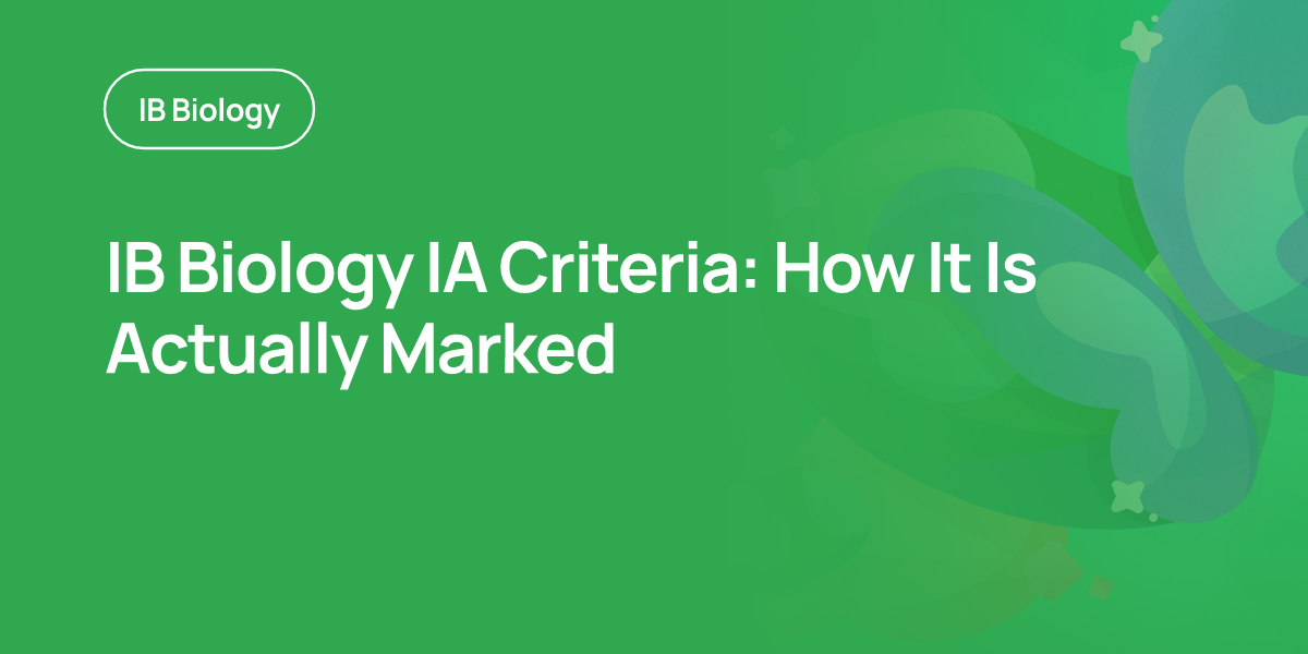 IB Biology IA Criteria: How It Is Actually Marked