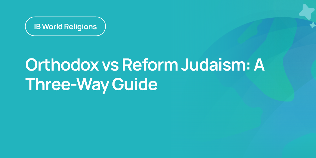 Orthodox vs Reform Judaism: A Three-Way Guide