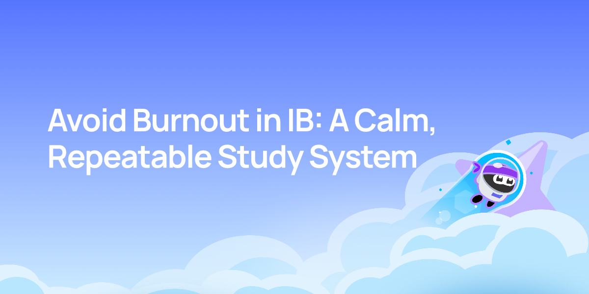Avoid Burnout in IB: A Calm, Repeatable Study System