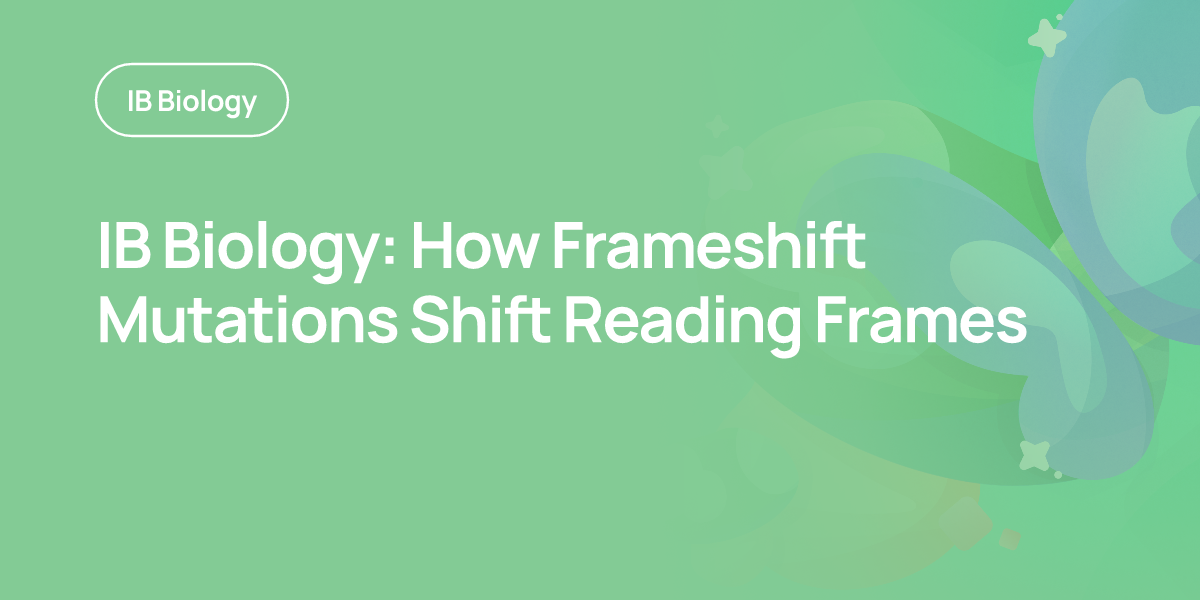 IB Biology: How Frameshift Mutations Shift Reading Frames