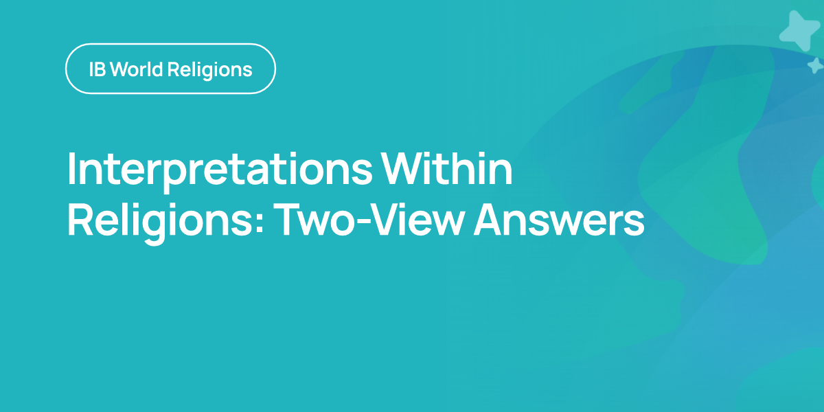 Interpretations Within Religions: Two-View Answers