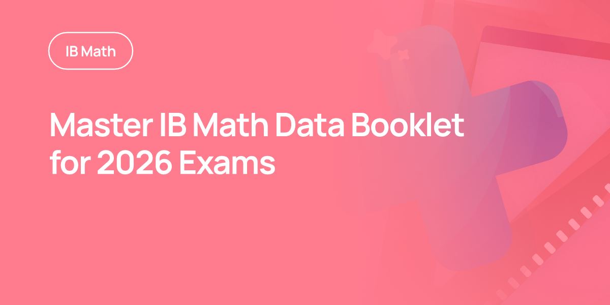 Master IB Math Data Booklet for 2026 Exams