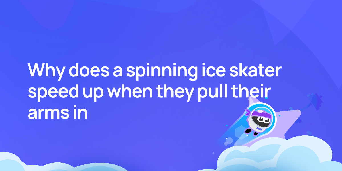 Why does a spinning ice skater speed up when they pull their arms in