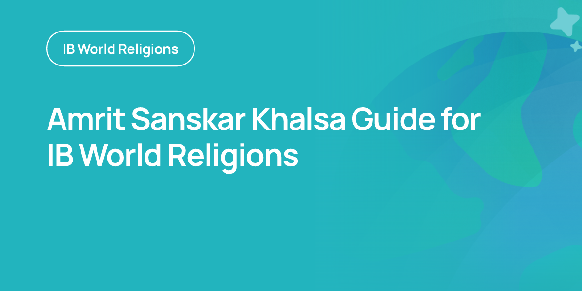 Amrit Sanskar Khalsa Guide for IB World Religions