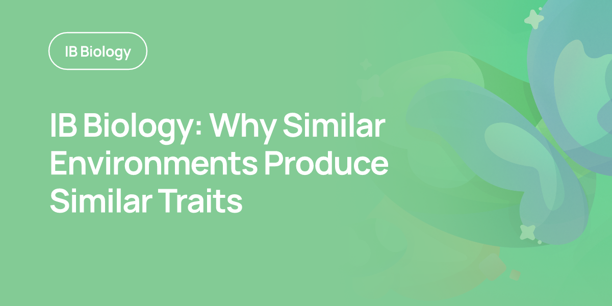 IB Biology: Why Similar Environments Produce Similar Traits