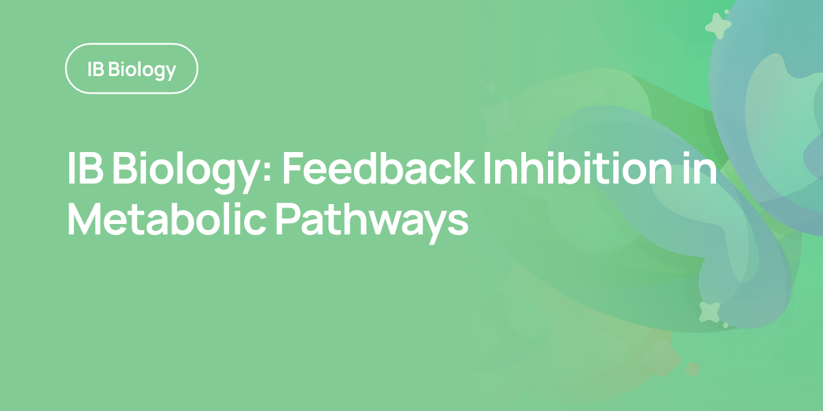 IB Biology: Feedback Inhibition in Metabolic Pathways
