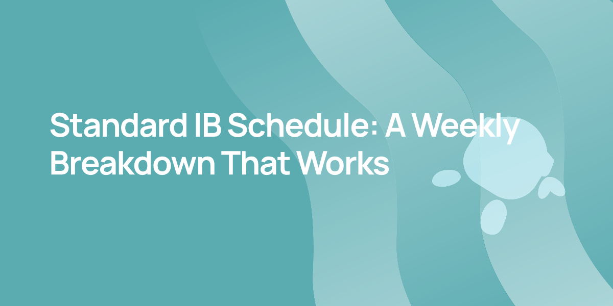 Standard IB Schedule: A Weekly Breakdown That Works