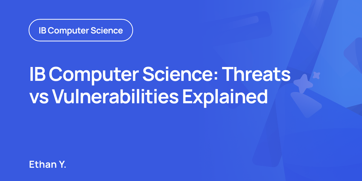 IB Computer Science: Threats vs Vulnerabilities Explained