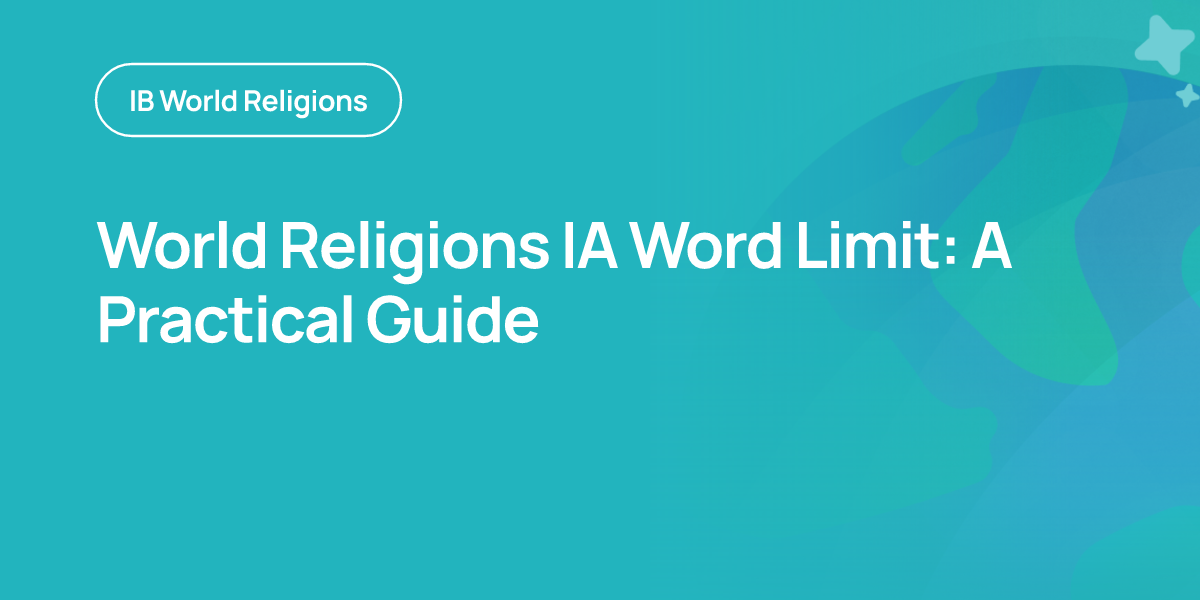 World Religions IA Word Limit: A Practical Guide