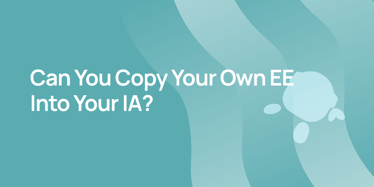 Can You Copy Your Own EE Into Your IA?