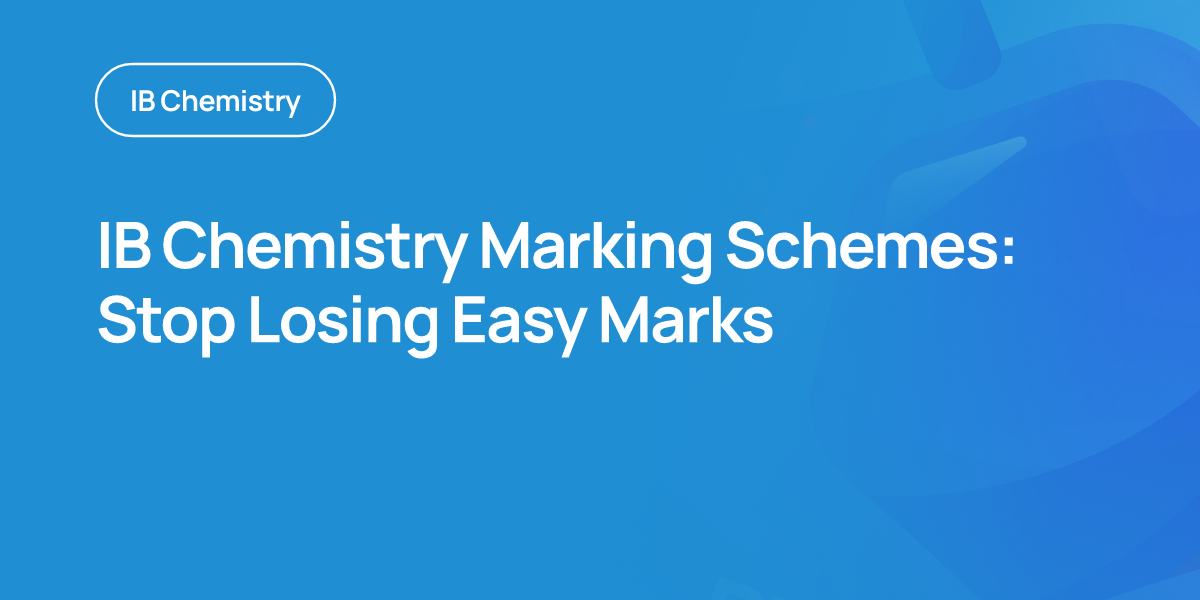 IB Chemistry Marking Schemes: Stop Losing Easy Marks