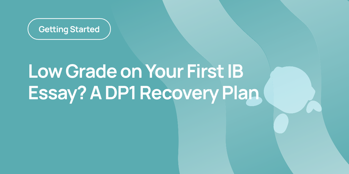 Low Grade on Your First IB Essay? A DP1 Recovery Plan