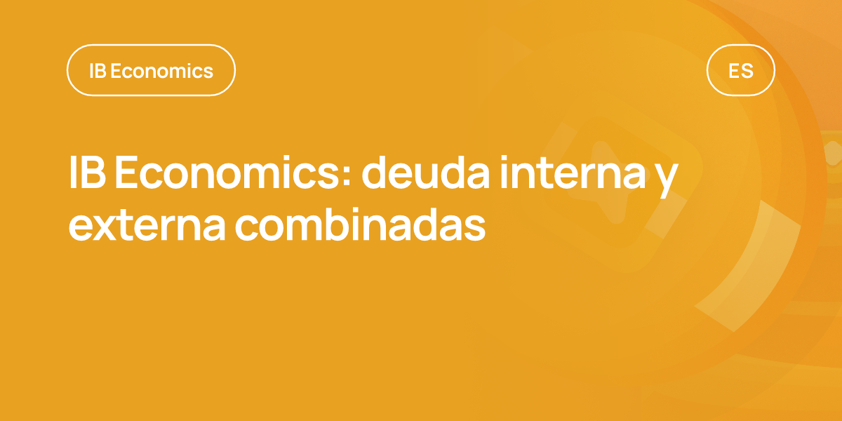 IB Economics: deuda interna y externa combinadas