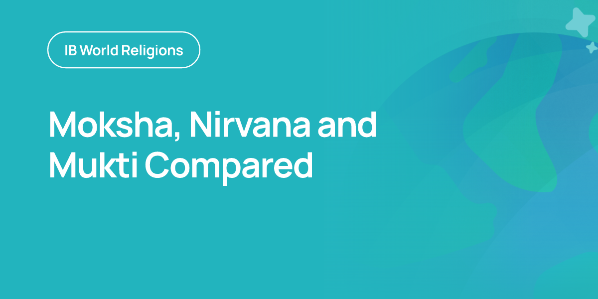 Moksha, Nirvana and Mukti Compared