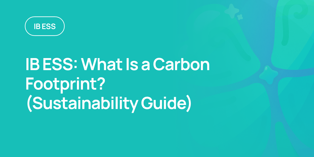 IB ESS: What Is a Carbon Footprint? (Sustainability Guide)