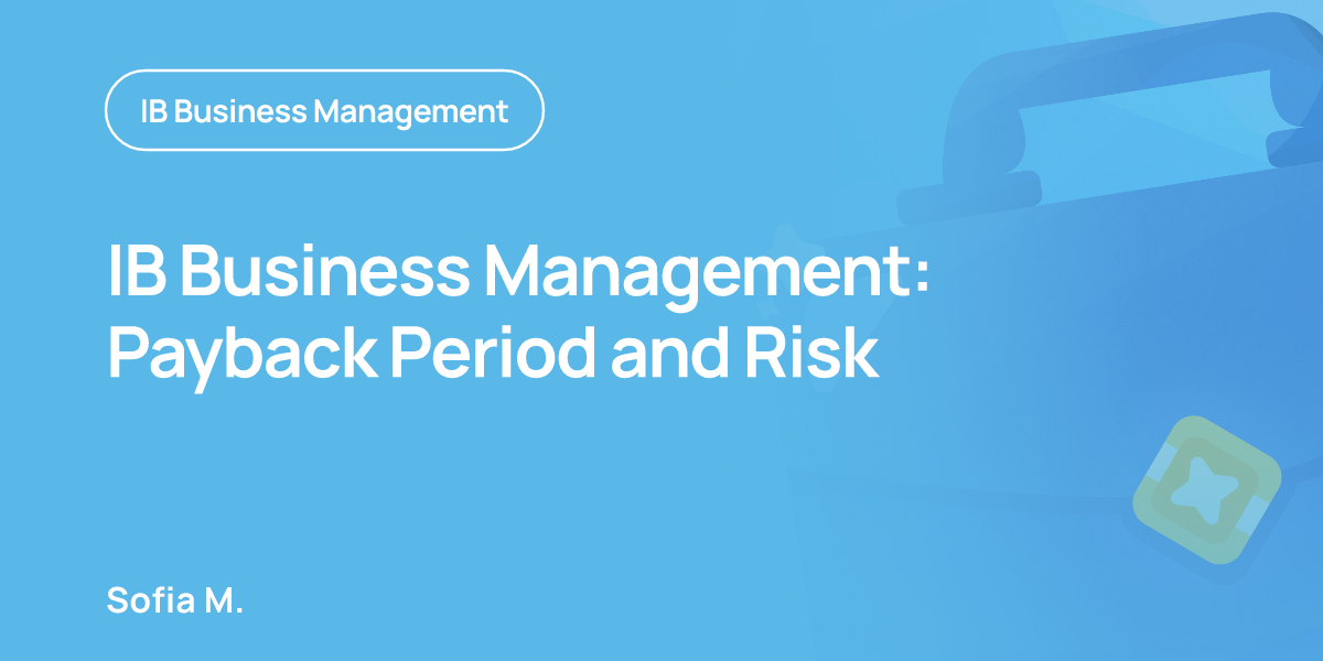 IB Business Management: Payback Period and Risk