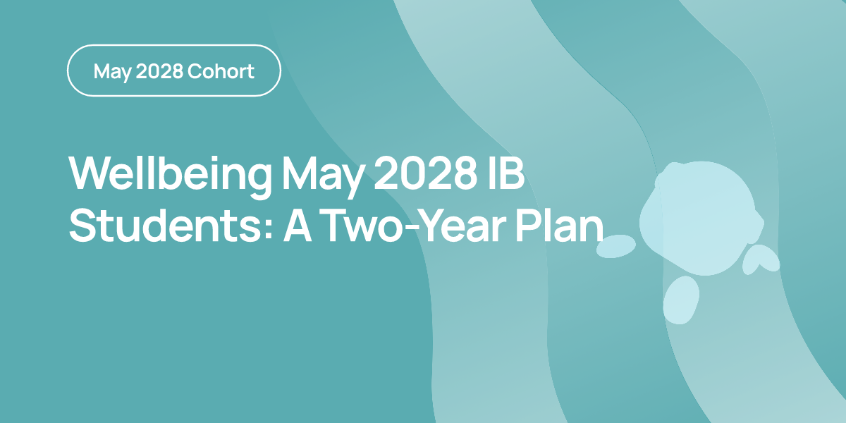 Wellbeing May 2028 IB Students: A Two-Year Plan