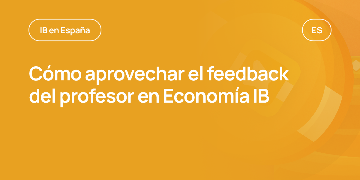 Cómo aprovechar el feedback del profesor en Economía IB