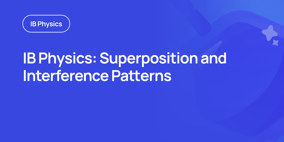 IB Physics: Superposition and Interference Patterns