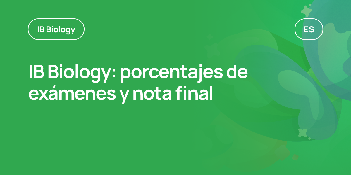 IB Biology: porcentajes de exámenes y nota final