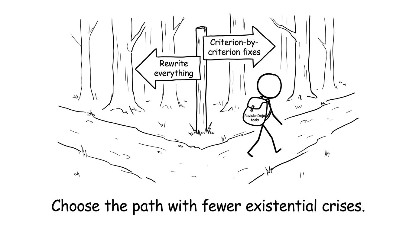Choose fixes over panic