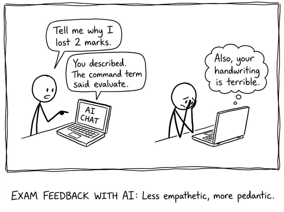 Student using AI Chat like therapy for lost marks