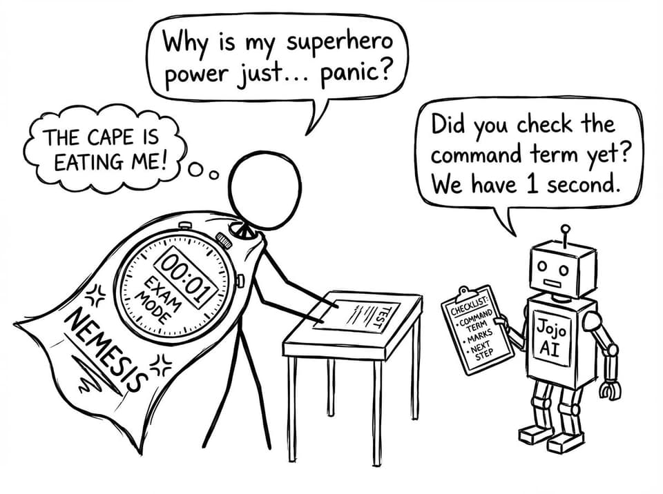 Timer cape superhero panic