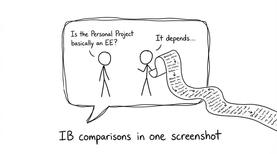 Group chat: is personal project basically an EE?