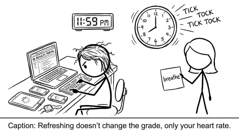 Student refreshing results portal
