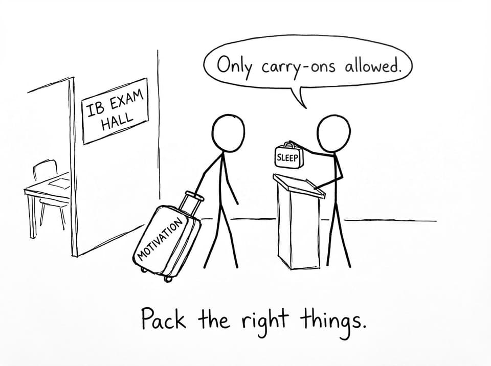 Packing the wrong thing for the exam