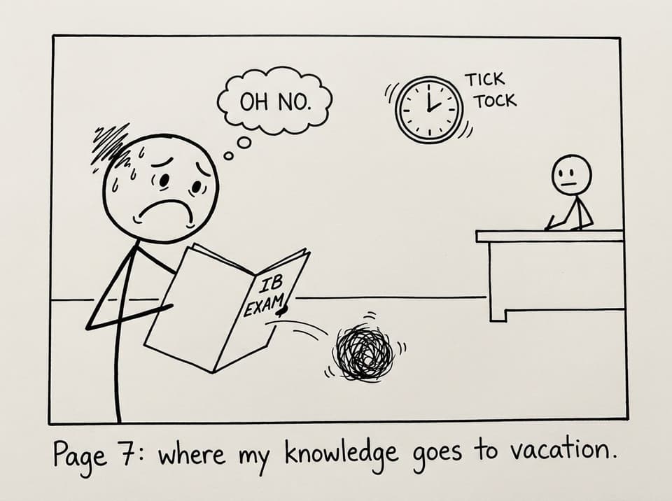 Tumbleweed in exam booklet