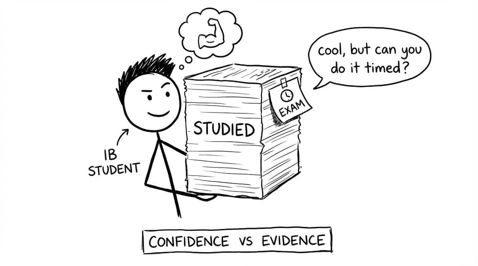 Confidence vs evidence in IB studying